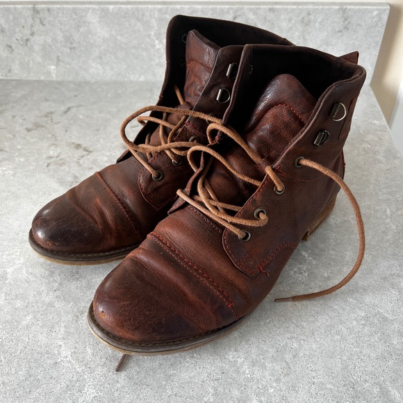 Josef Seibel Lace Up Ankle Boots - Picture 1 of 6